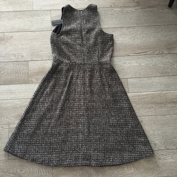 Banana Republic Women's Jumper Dress Tweed Sleeveless Lined Burgundy Size 6 NWT - Picture 5 of 16